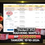 BUKTI JACKPOT SLOT MAHJONG WAYS 2 TERPERCAYA DI INDONESIA TGL 15-10-2024